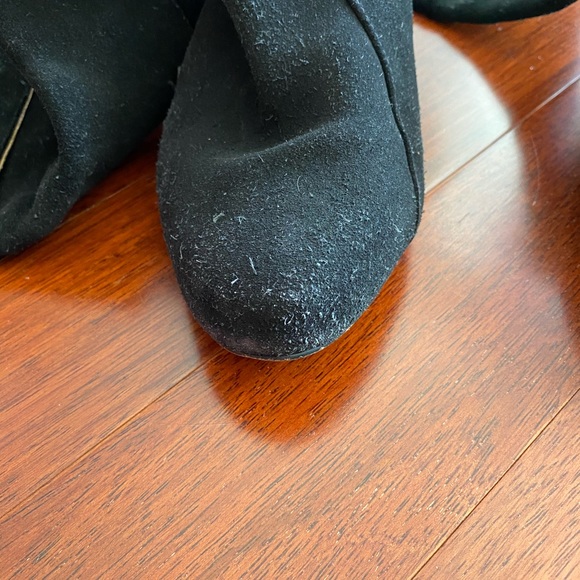 Diesel knee-high black suede boots with piping - Picture 6 of 7